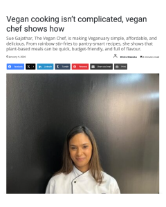 Vegan cooking isn’t complicated - Chef Sue