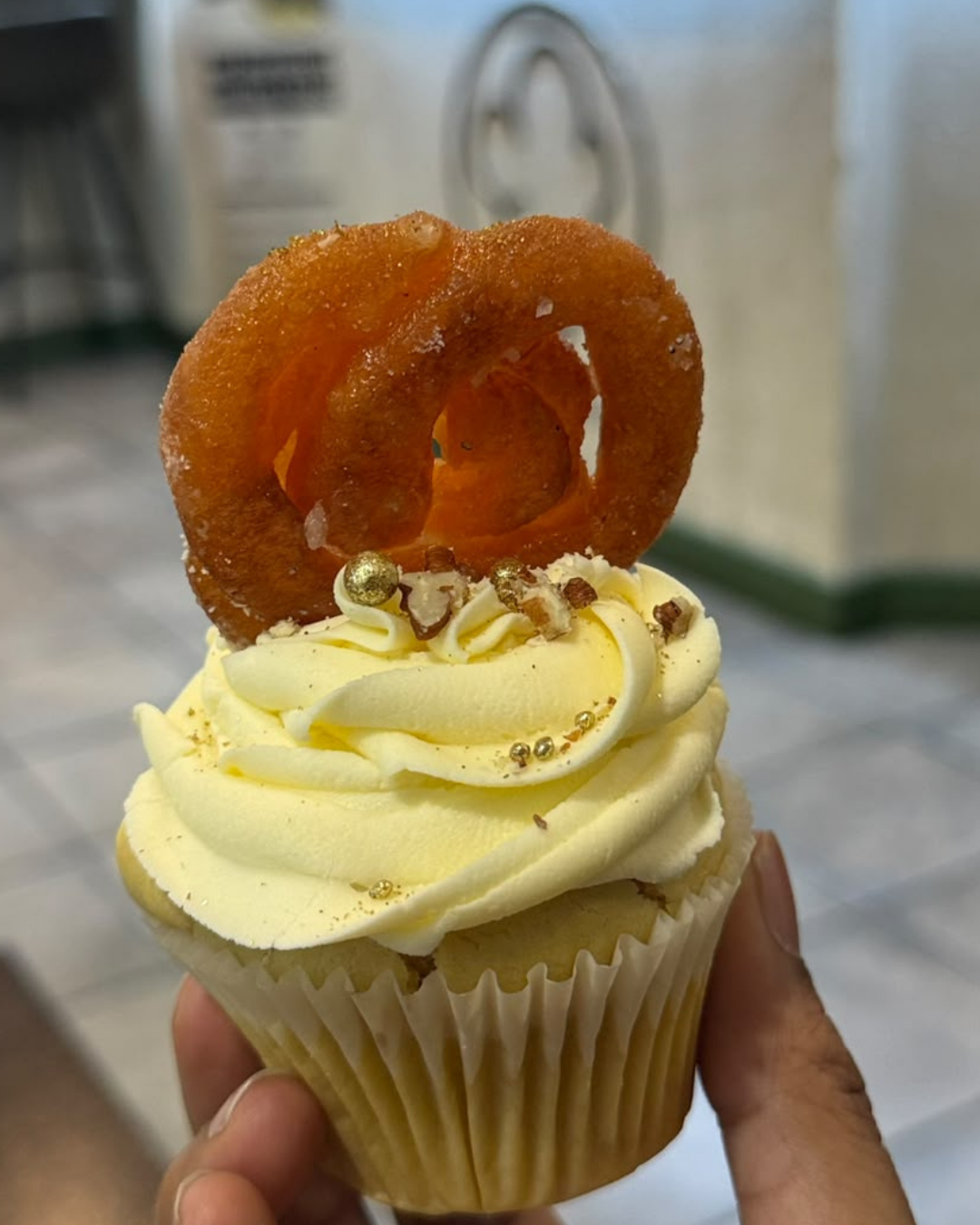 Jalebi Cupcake